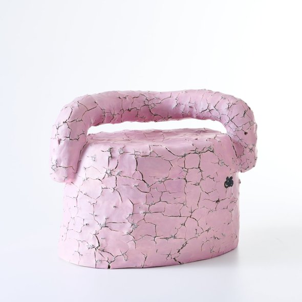 Keramikobjekt in Rosa von Christa Zeitlhofer