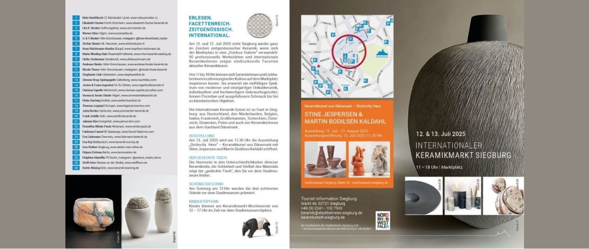 Flyer Keramikmarkt mit Standplatzplan Teil 1