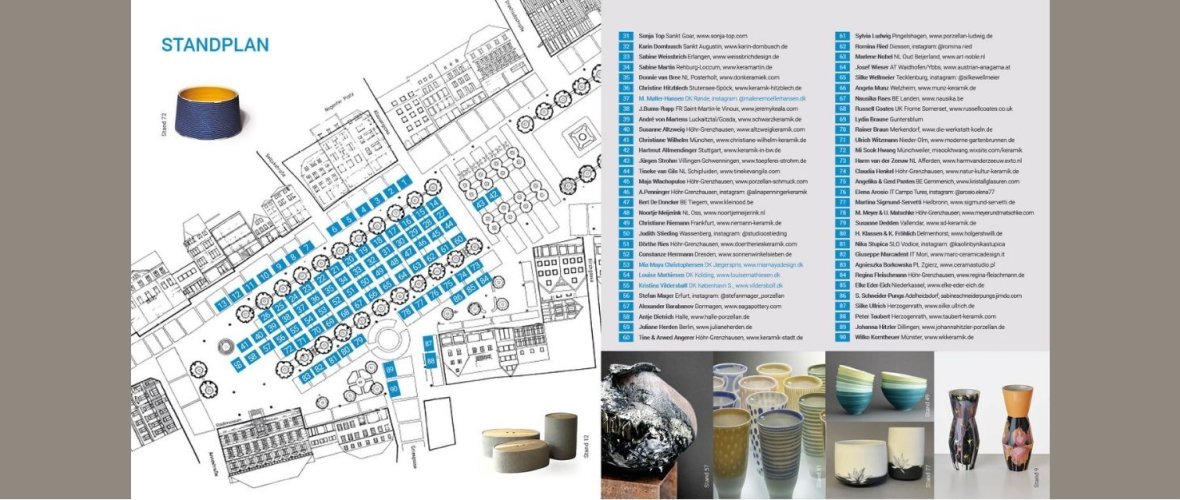 Flyer Keramikmarkt mit Standplan Teil 2