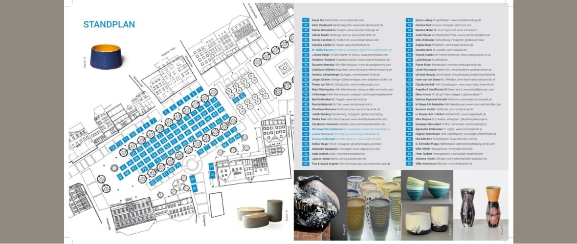 Flyer Keramikmarkt mit Standplatzplan Teil 2