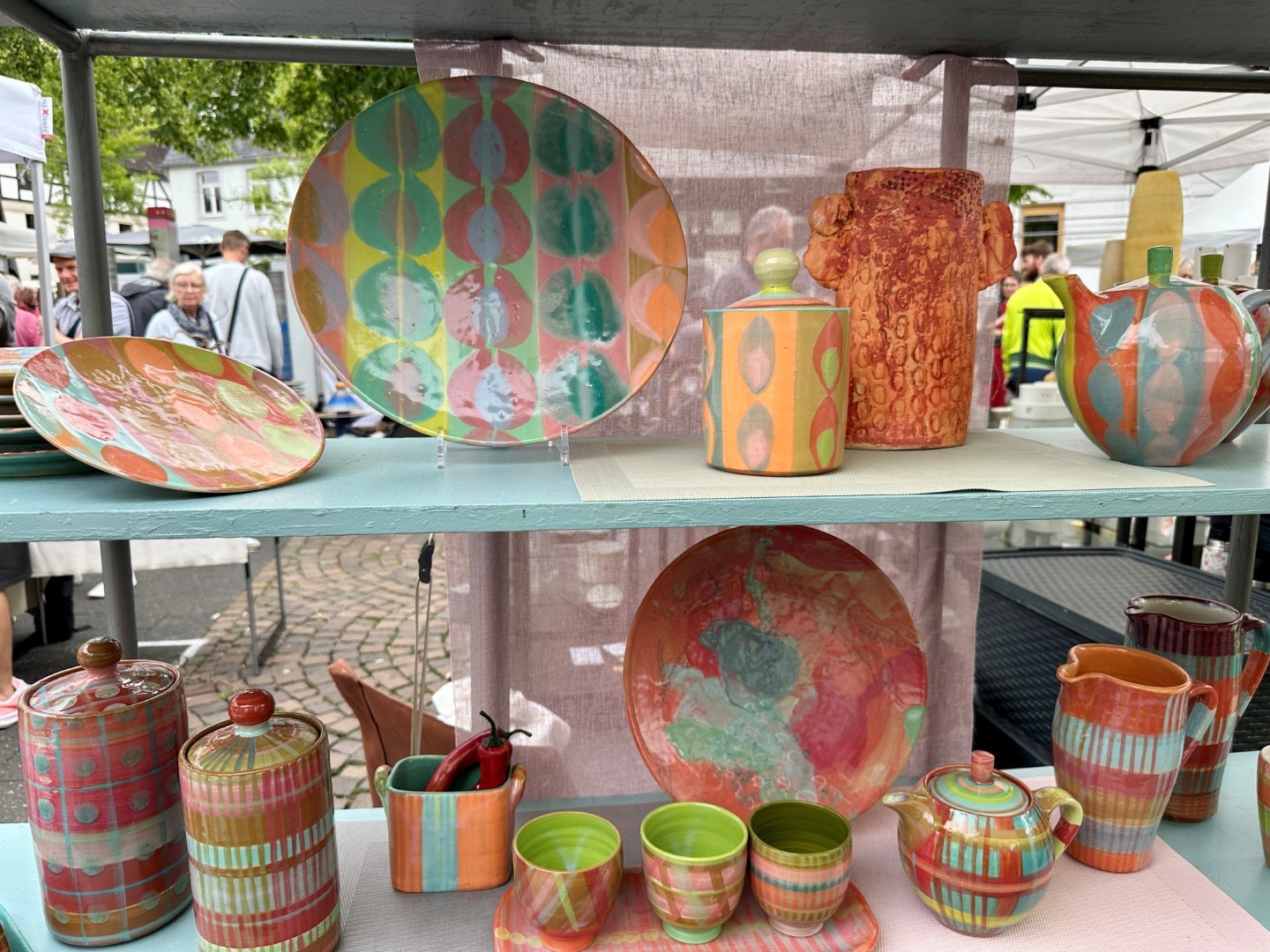 bunte Teller und Schalen von Susanne Altzweig