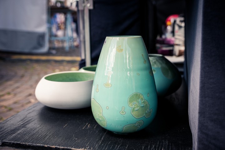 Vase und Schale von Angelika Panten