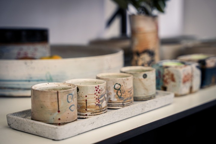 Quartett aus Tassen von Ines Rother