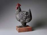 Huhn aus Keramik von Andreas Hinder