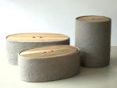 Stephanie Link Keramikgefäße mit Holzdeckeln von Stephanie Link