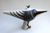 Noortje Meijerink T-förmige Kanne mit Vogelmotiv