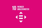 Icon Nachhaltigkeitsziel 10, weniger Ungleichheiten