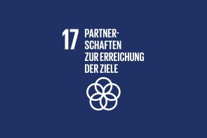 17 Partnerschaften Icon Nachhaltigkeitsziel 17, Partnerschaften zur Erreichung der Ziele