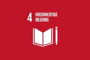4 Bildung Icon Nachhaltigkeitsziel 4, hochwertige Bildung