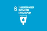 Icon Nachhaltigkeitsziel 6, sauberes Wasser und Sanitäreinrichtungen