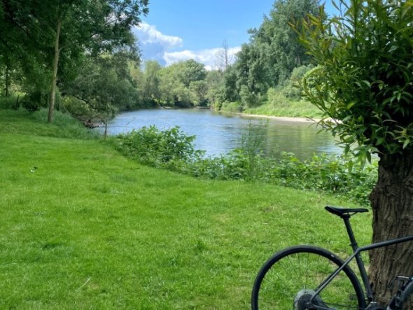 Die Sieg mit Fahrrad