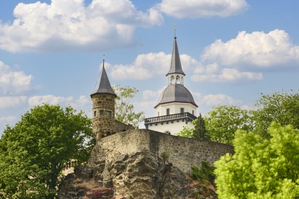 Johannistürmchen mit Abtei Johannistürmchen mit Abtei