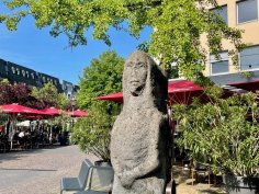 Pranger auf dem Marktplatz