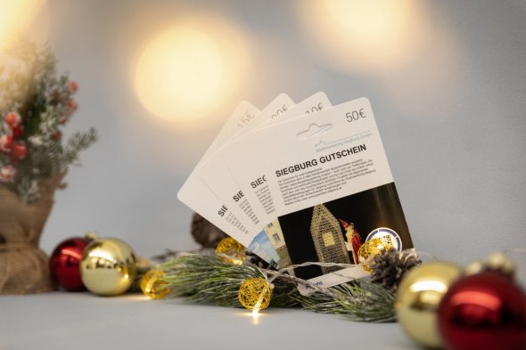 Digitaler Gutschein Siegburg mit Weihnachtsmotiv