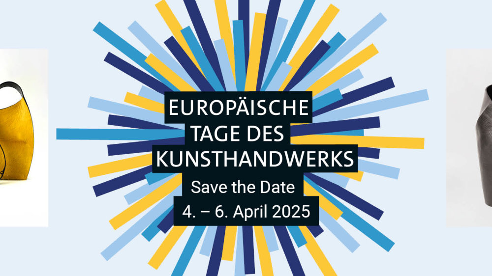 Logo mit Datum für 2025 der Europäischen Tage des Kunsthandwerks 